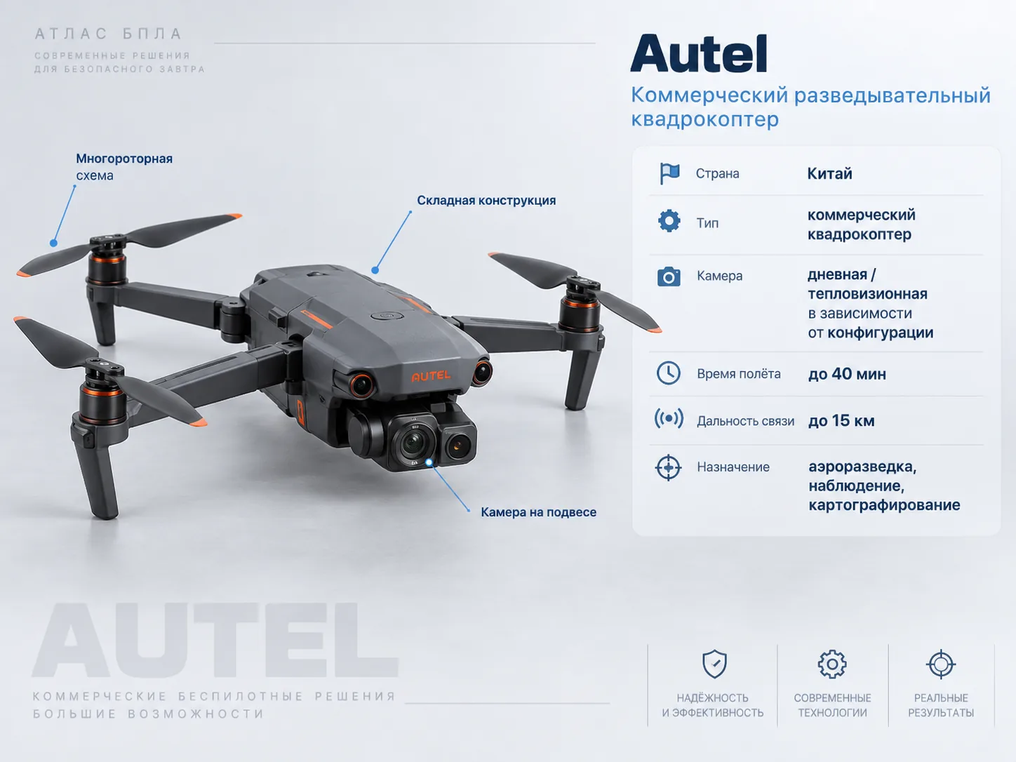 Autel EVO Max 4T на сером фоне