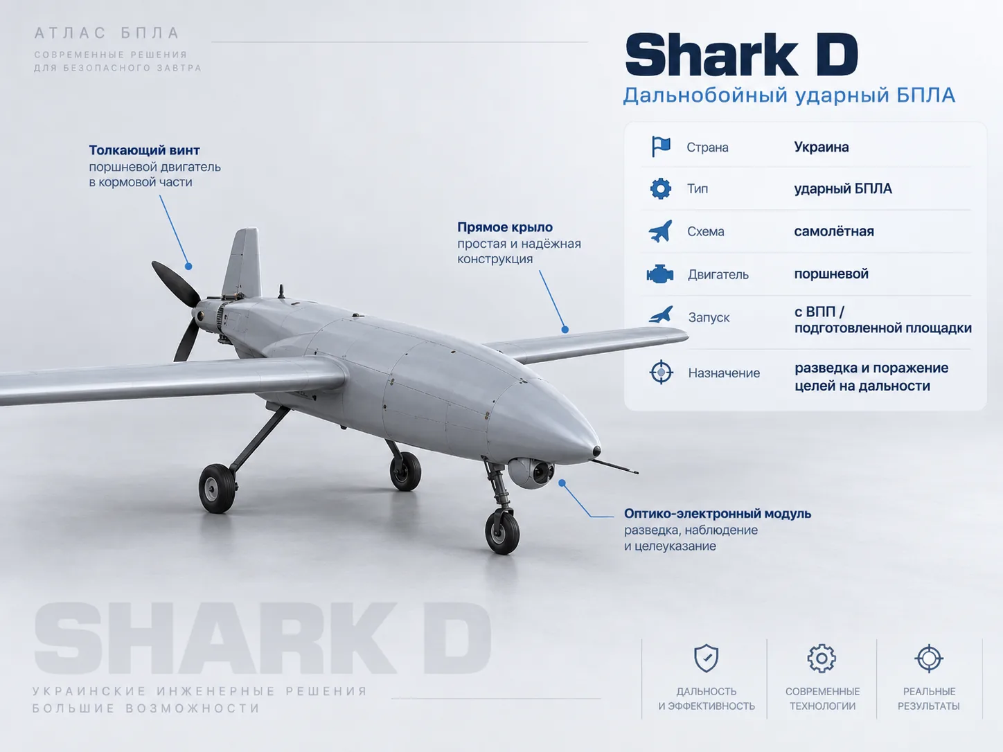 SHARK-D на сером фоне